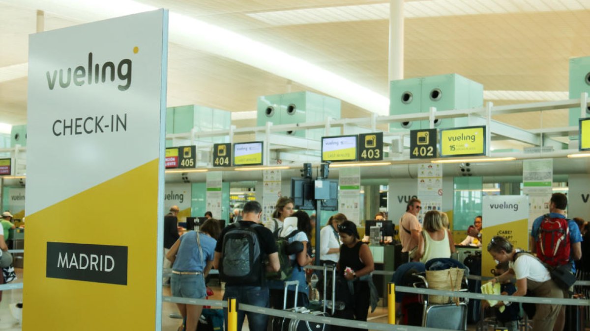 Una imagen de archivo de los mostradores de Vueling.