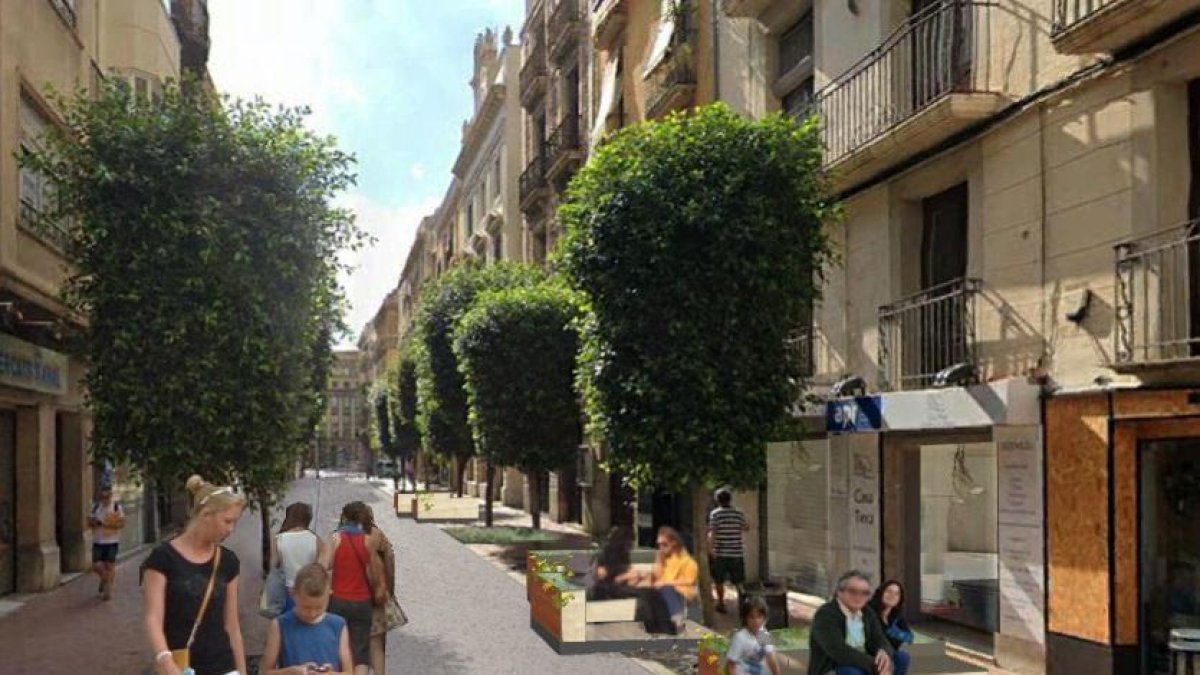 Imatge del projecte executiu del raval de Santa Anna.