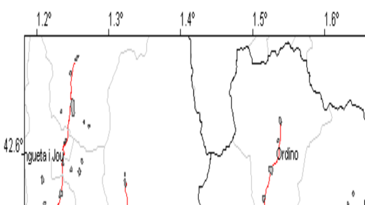 Mapa que situa l'epicentre del terratrèmol.