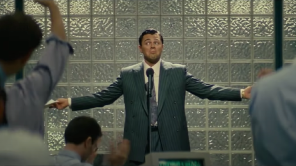 DiCaprio en su papel en la película 'El Lobo de Wall Street'.