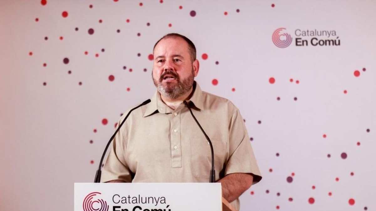 El portaveu de Catalunya en Comú, Joan Mena.