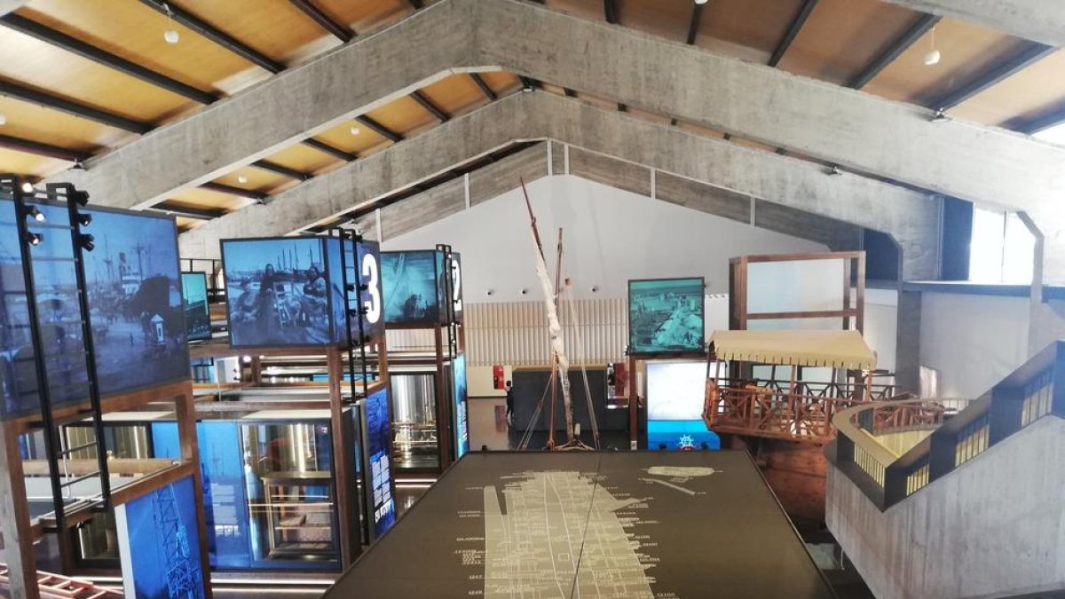 El interior del renovado museo del Port de Tarragona.