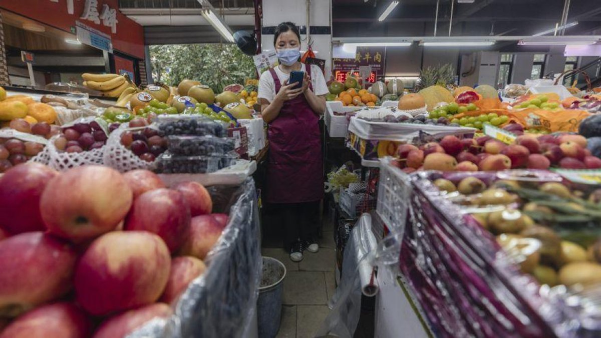 Imagen de archivo de una tienda de alimentos.