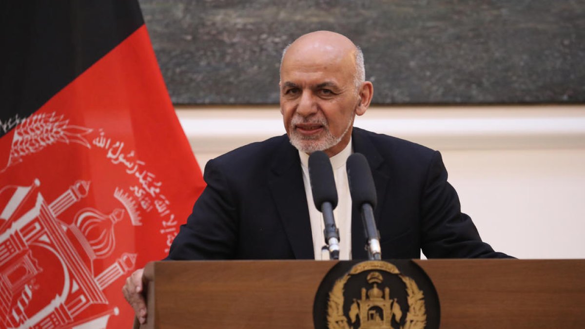 Imatge del president de l'Afganistan.