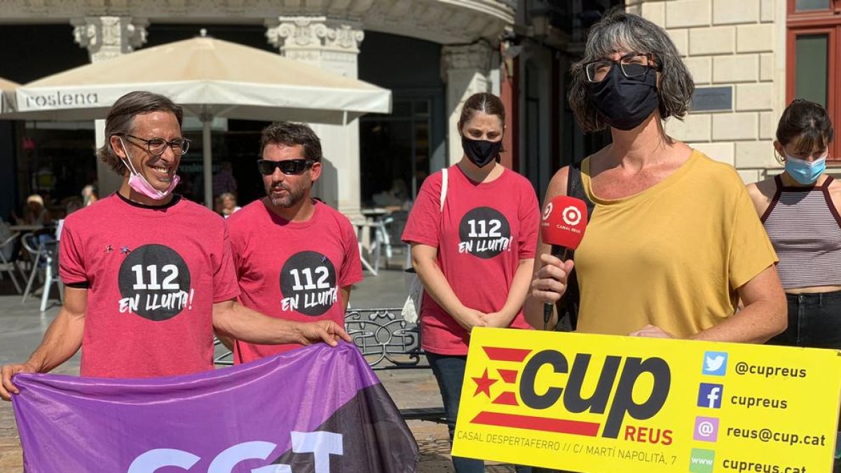 Marta Llorens durante el acto de hoy.