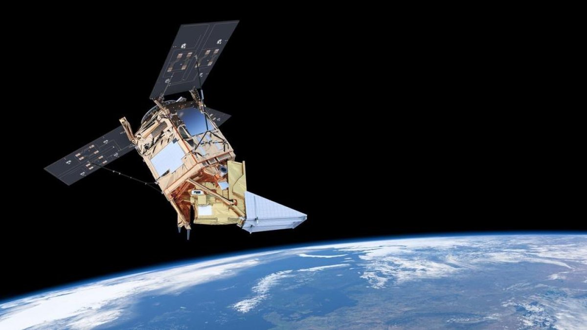 Imatge d'arxiu de la missió Sentinel-5P de l'ESA encarregada de l'observació de l'ozó.