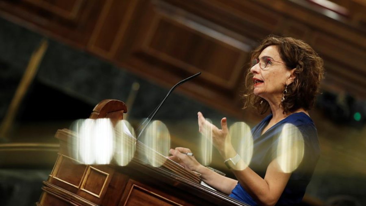 La ministra d'Hisenda, María Jesús Montero.