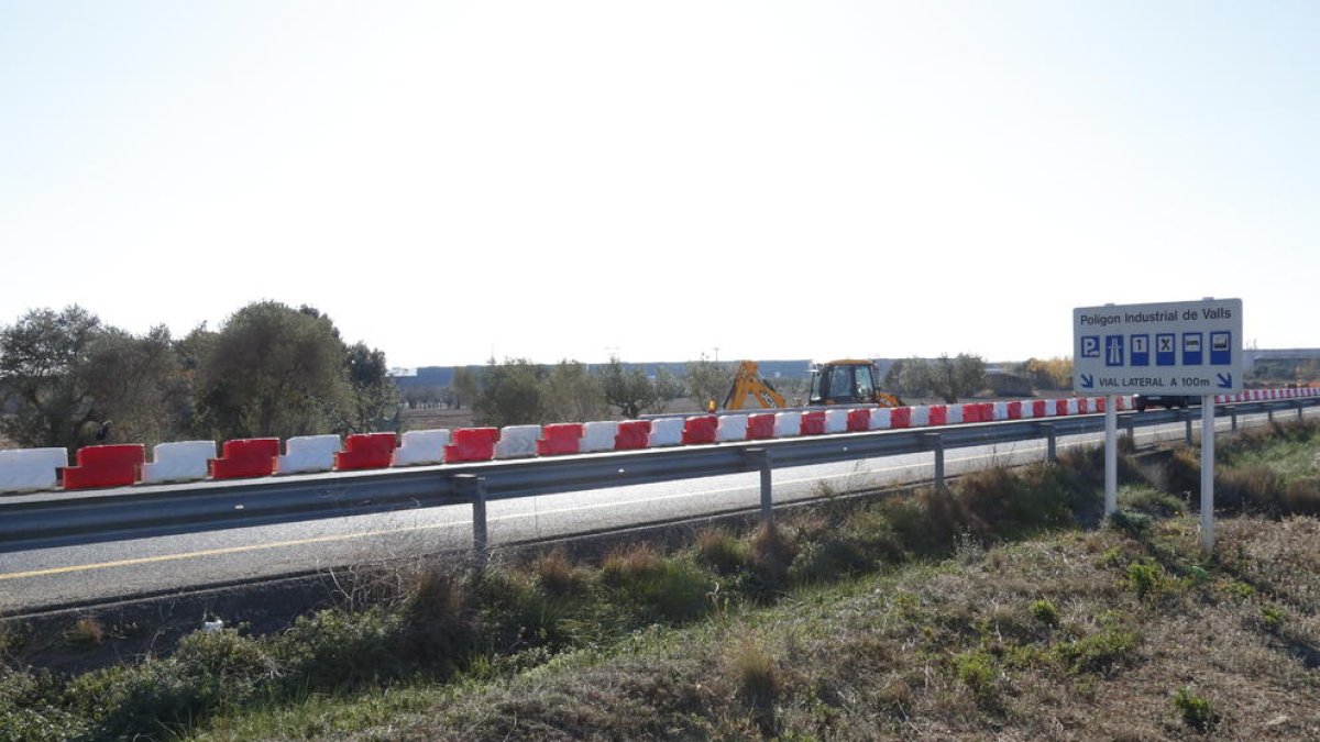 Terrenys de creixement del polígon industrial de Valls per la zona nord.