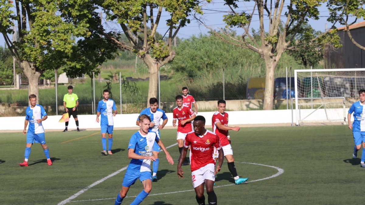 Jannick Buyla, durante La Cava-Nàstic (0-5).