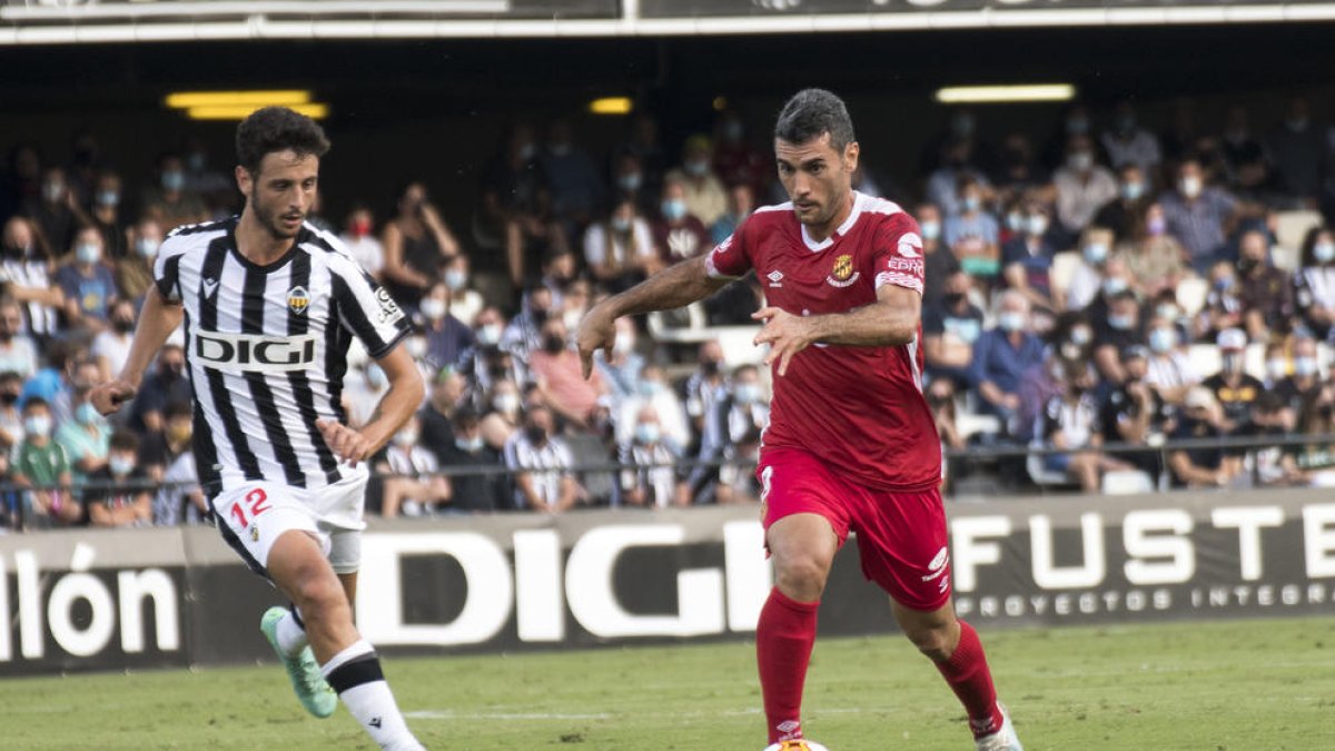 Pedro del Campo en el duelo jugado el sábado pasado contra el Castellón.