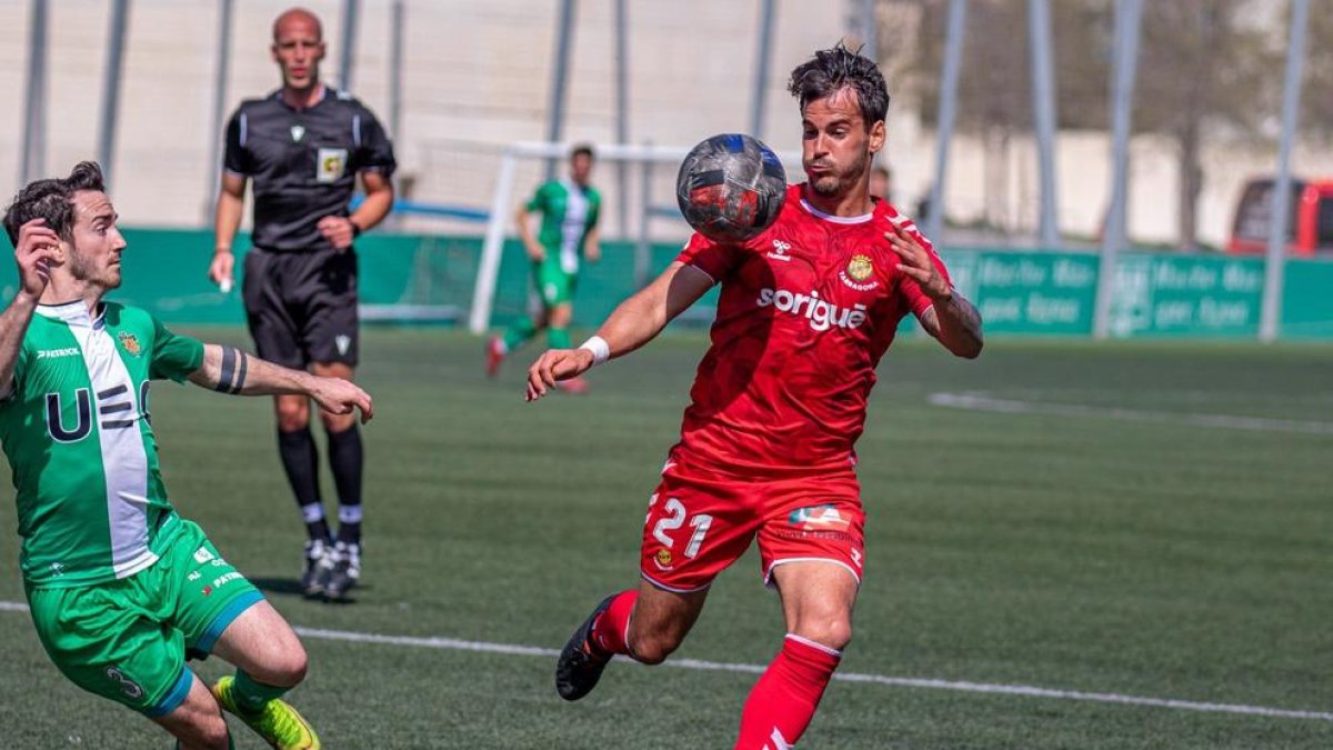 Imatge del partit que van disputar Cornellà i Nàstic la temporada passada.