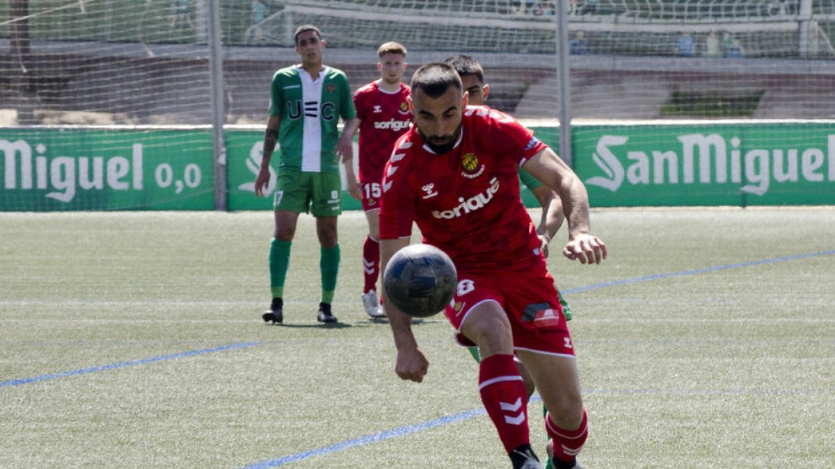 Lupu, durant el Cornellà-Nàstic que va tancar la lliga regular la passada temporada.