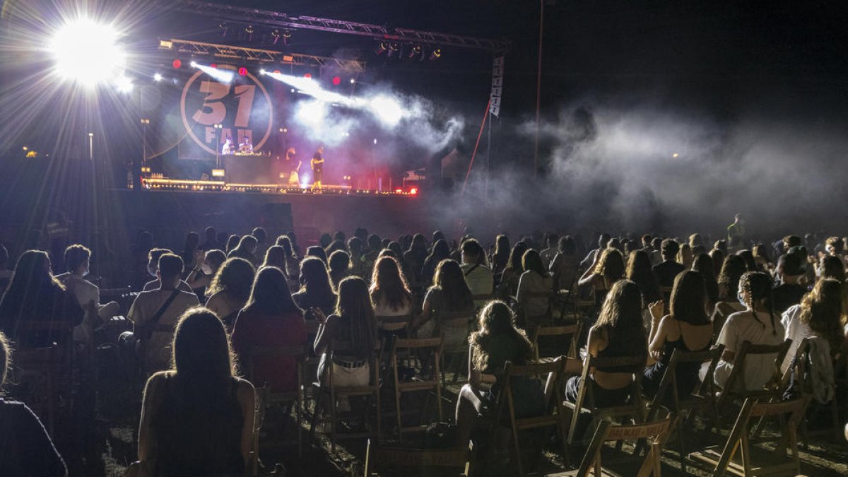 Imagen del concierto de 31 FAM en la Fiesta Mayor del Morell