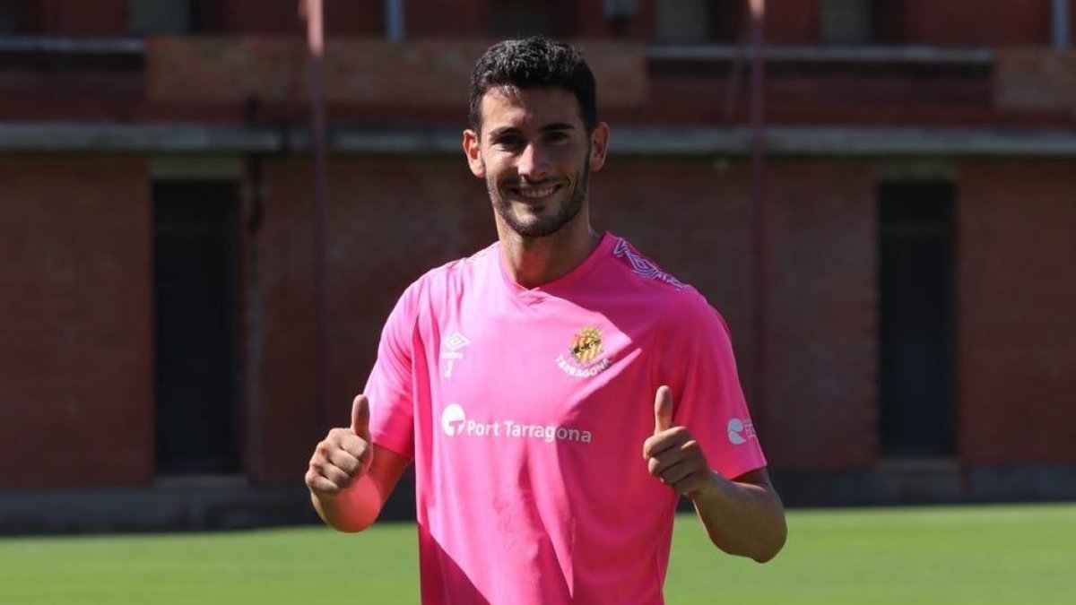 Carlos Albarrán, feliz después de su retorno a los entrenamientos.