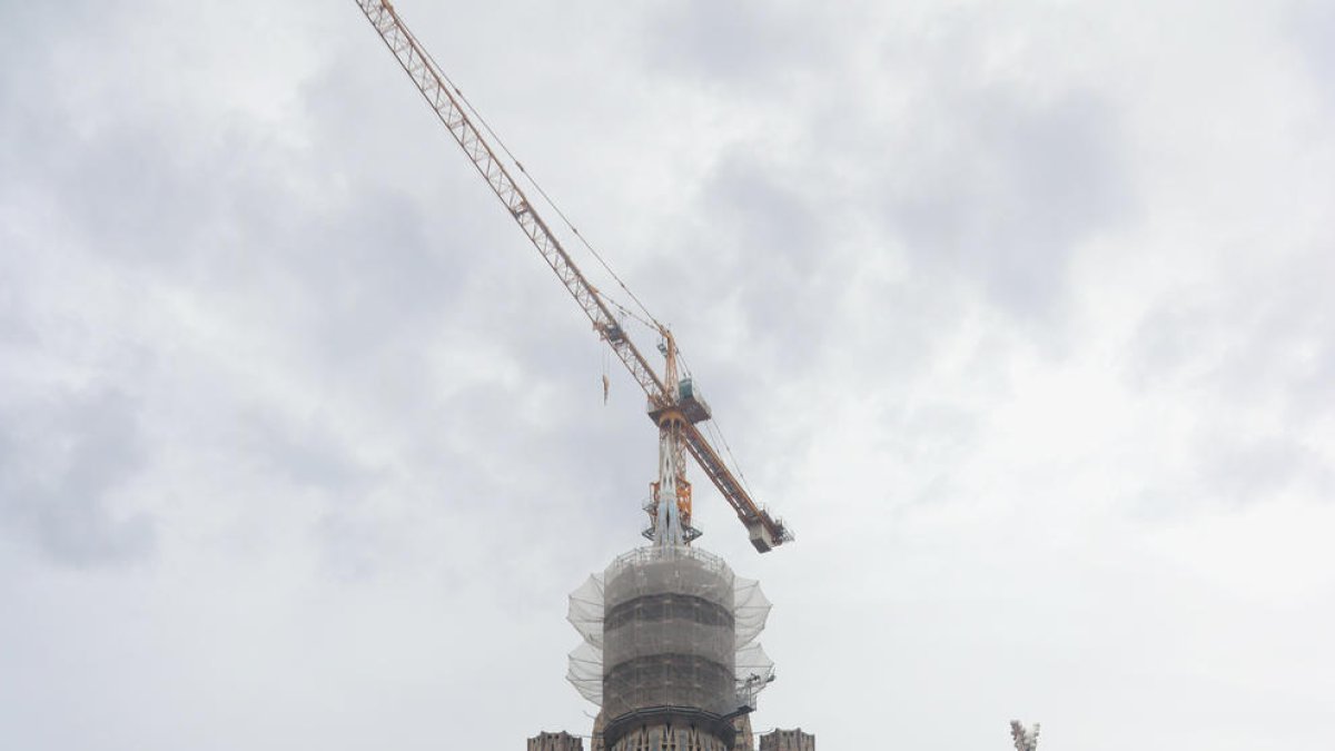 Imagen del estado de las obras de la Sagrada Familia.