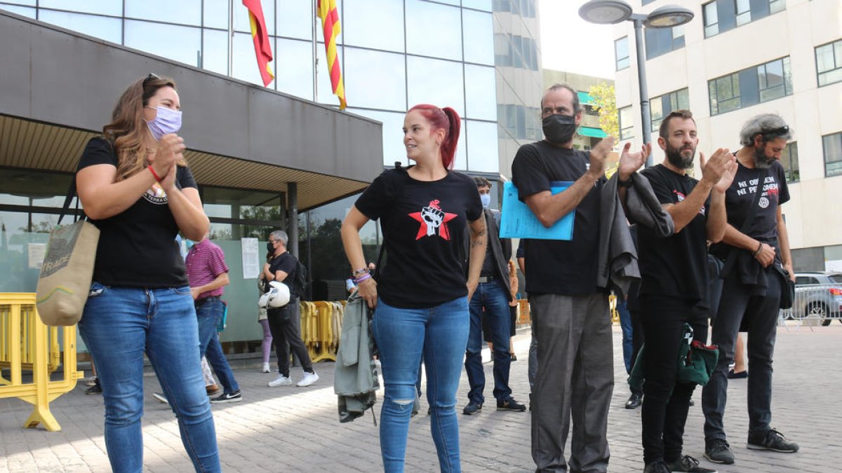 Pla conjunto de cinco de los encausados en la operación Judas.