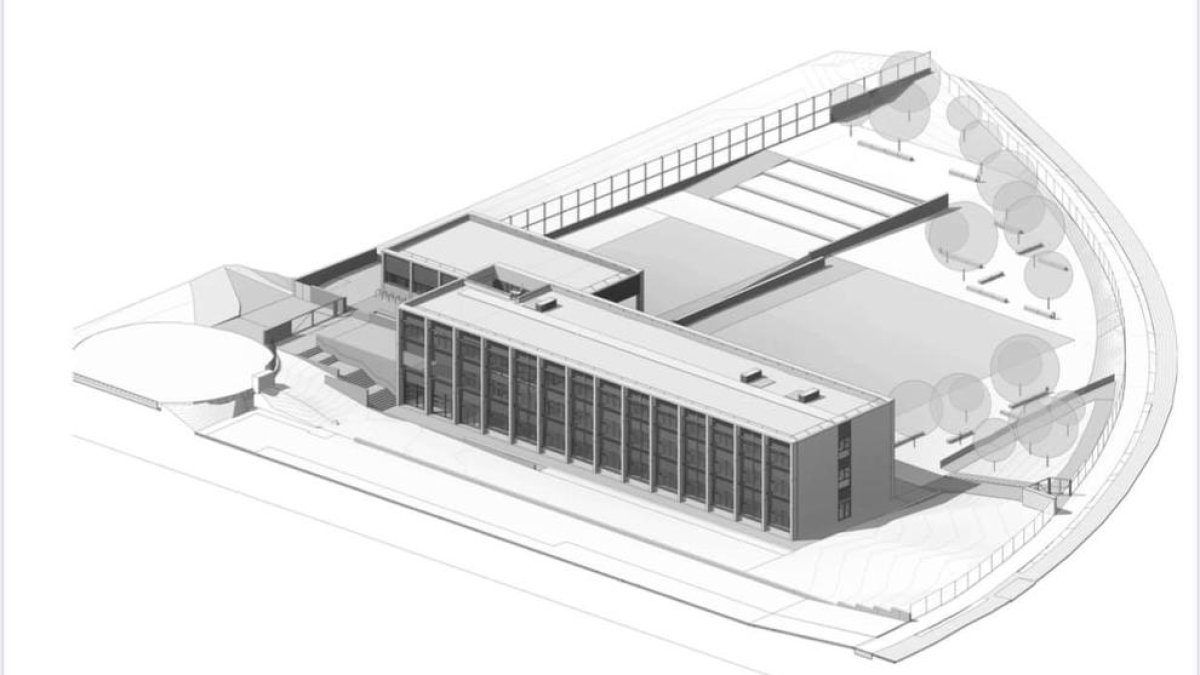 Recreació arquitectònica del futur edifici.