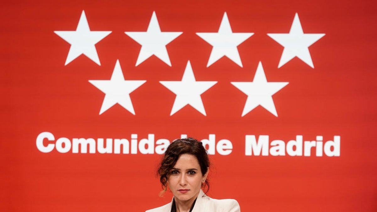 La presidenta de la Comunidad de Madrid, Isabel Díaz Ayuso.