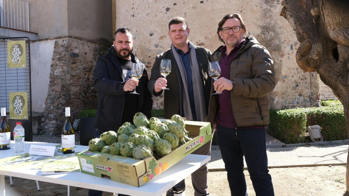 Fotografia de la presentació de les jornades de la carxofa.