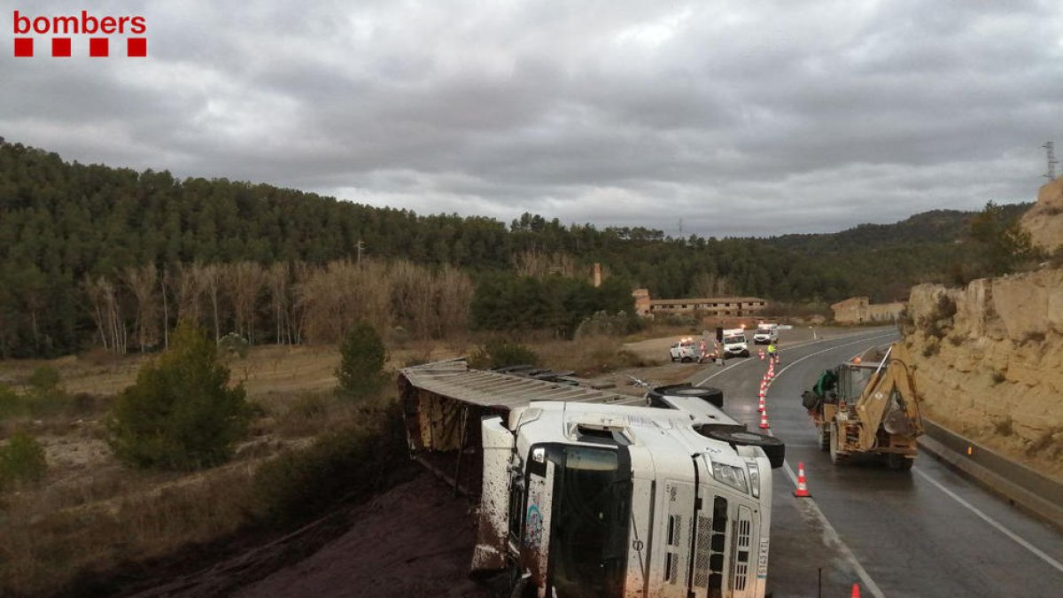 Imagen del vehículo accidentado.