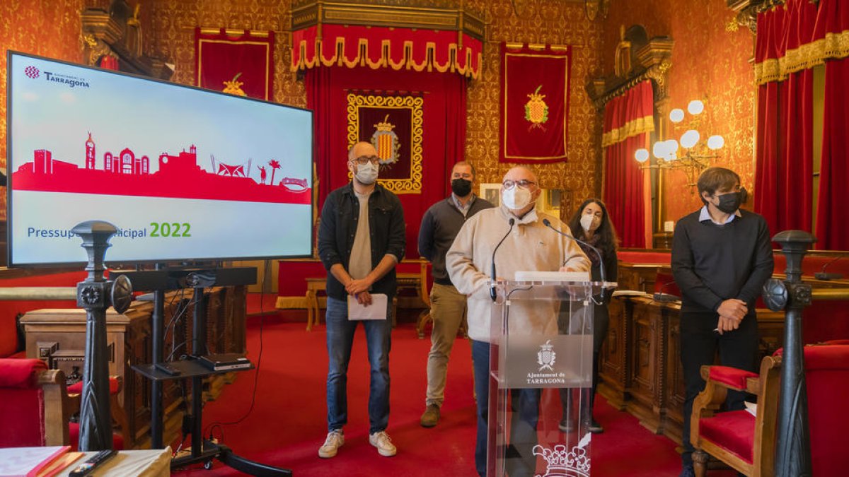 Membres de l'equip de govern de l'Ajuntament de Tarragona, en una imatge d'arxiu.