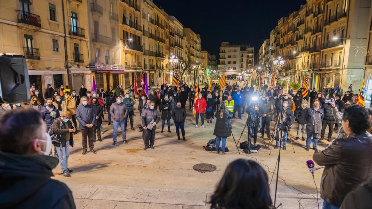 Concentració per la seguretat química, l'any passat, a la plaça de la Font.