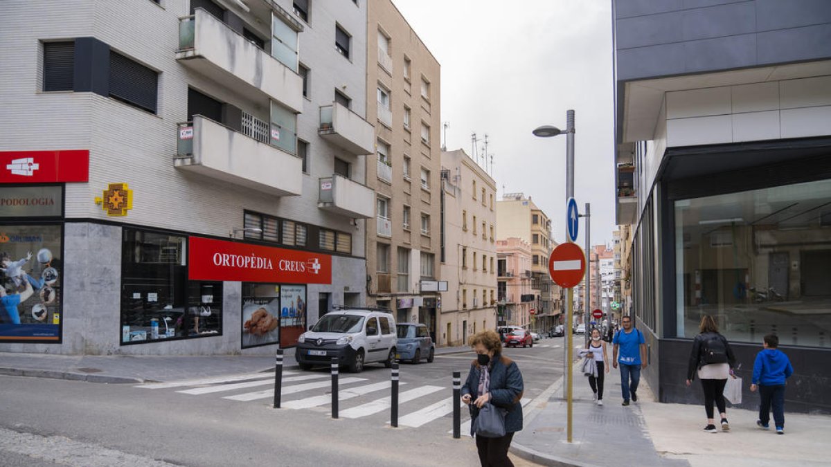 Imatge del tram alt del carrer López Pelàez de Tarragona.