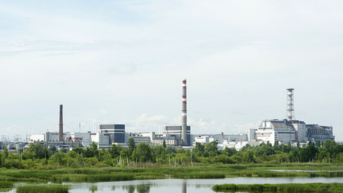 Panoràmica de la central nuclear de Txernòbil.