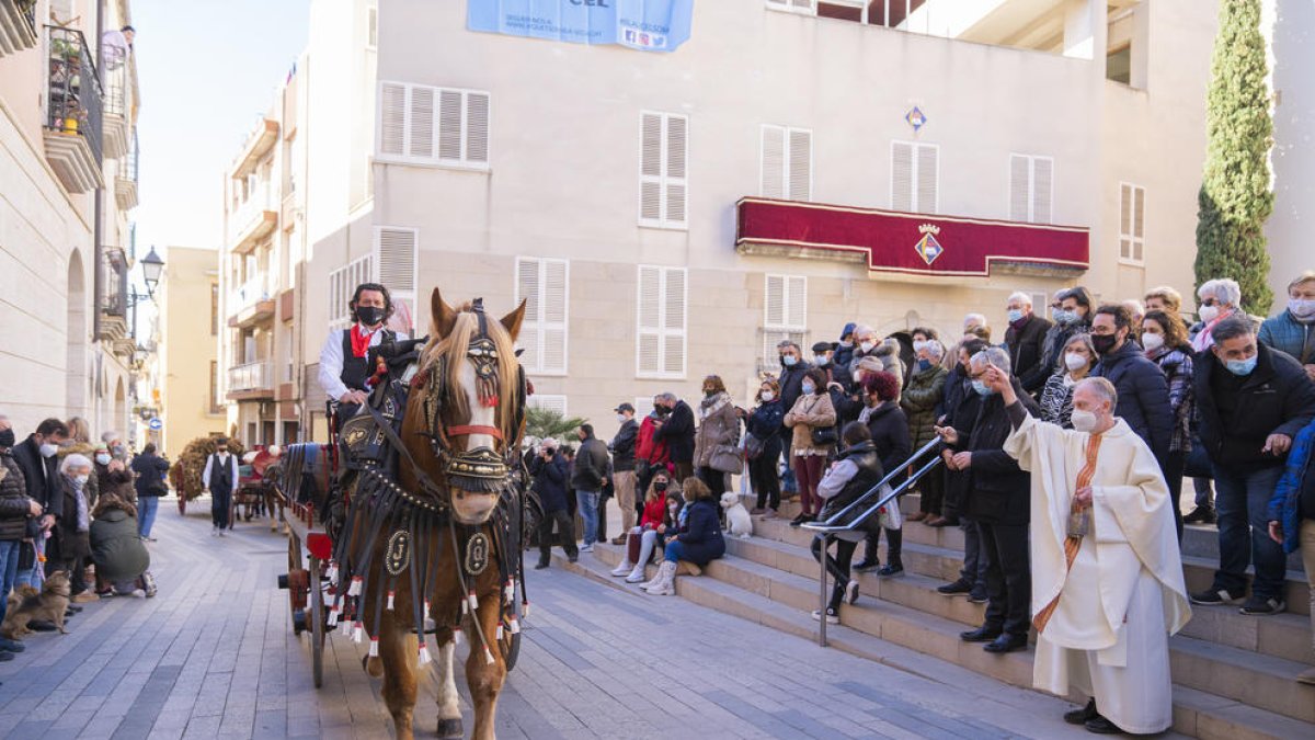 Los animales se bendijeron en diferentes puntos del municipio y, uno de ellos, era la plaza de la Iglesia.