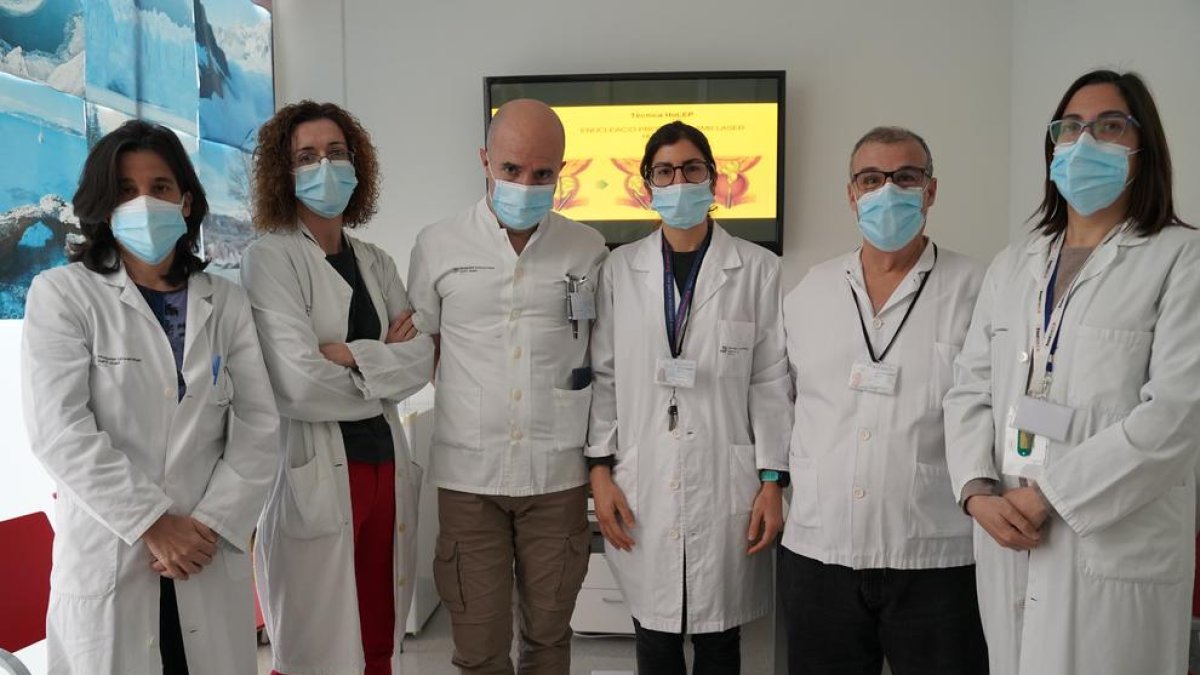 Membres del Servei d'Urologia de Móra.