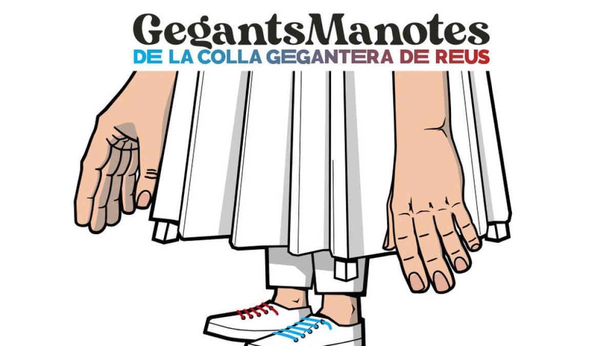 Els Gegants Manotes mesures uns 3 metres i pesen entre 35 i 45 quilos. 