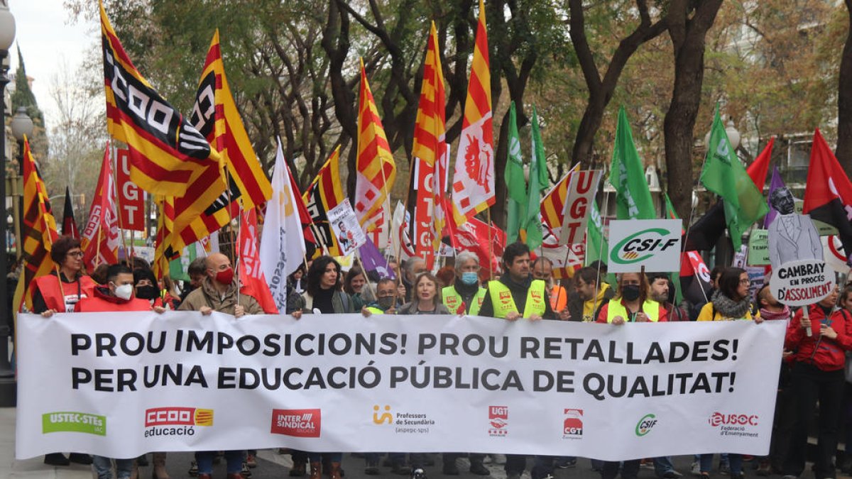 Imatge de la manifestació a Tarragona.