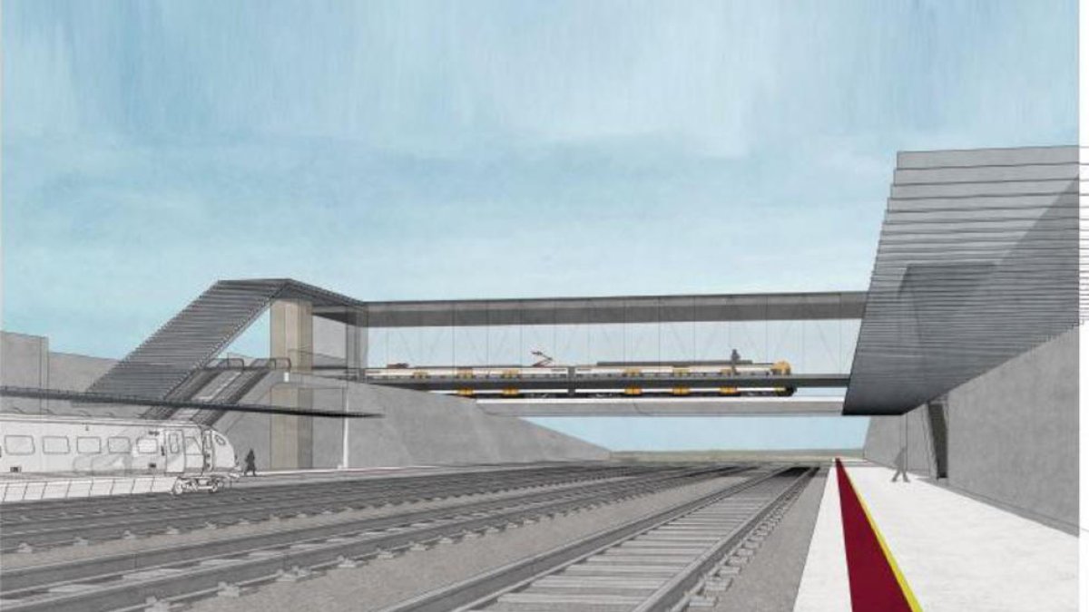 Imagen virtual de la estación intermodal de Tarragona.