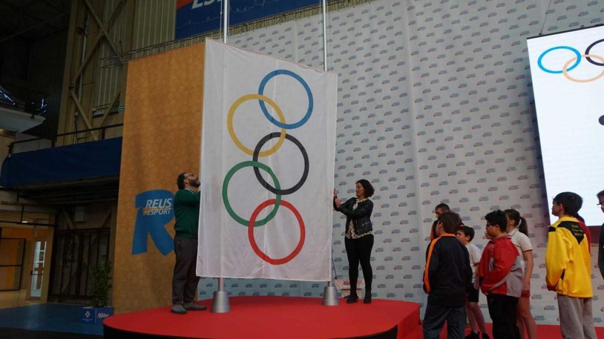 Imatge de la cerimònia inaugural de la 40a Olímpiada Escolar a Reus.