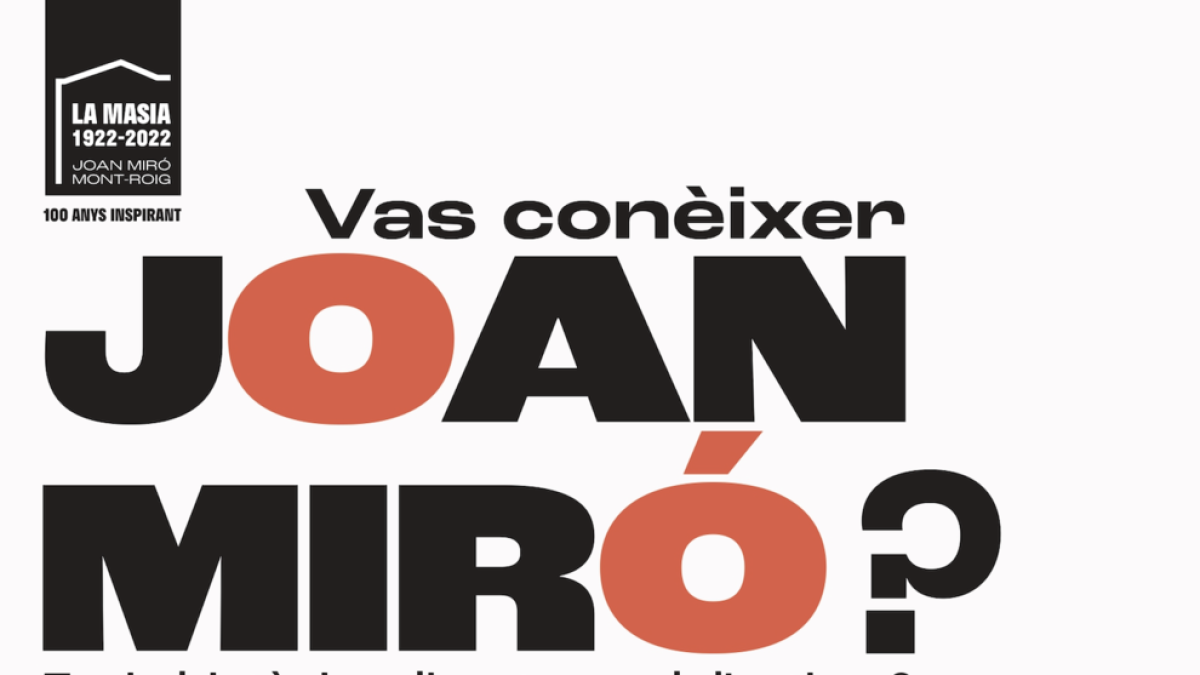 Cartell per incentivar la cerca de persones de Mont-roig del Camp que van conèixer a Joan Miró.