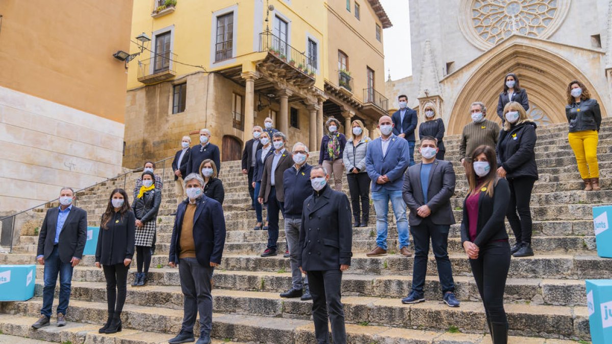 Integrants de la candidatura de les últimes eleccions al Parlament, en una imatge d'arxiu.