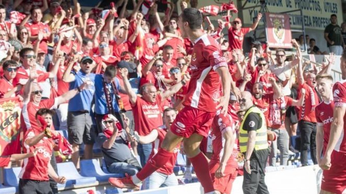 Pablo Fernández marcó su quinto gol con el Nàstic esta temporada.