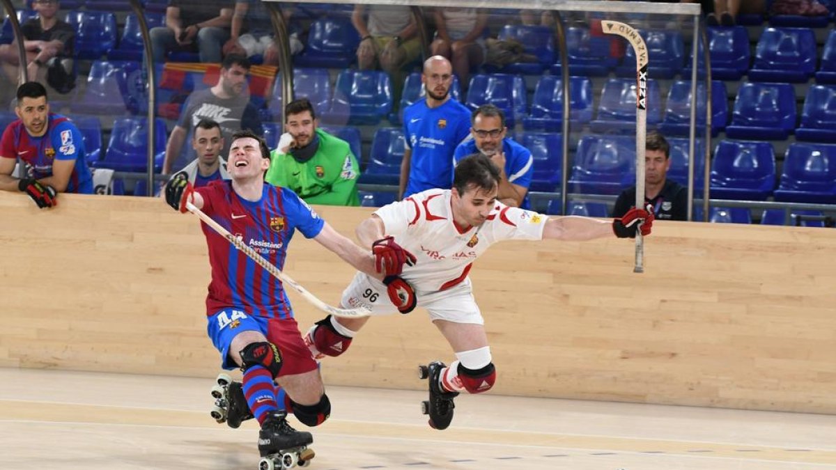 David Gelmà marcó dos goles en el primer duelo de semifinales.