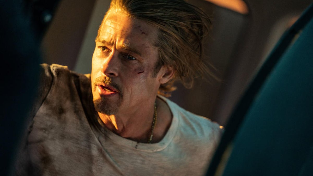 L'actor Brad Pitt en un fragment del film 'Bullet train'.