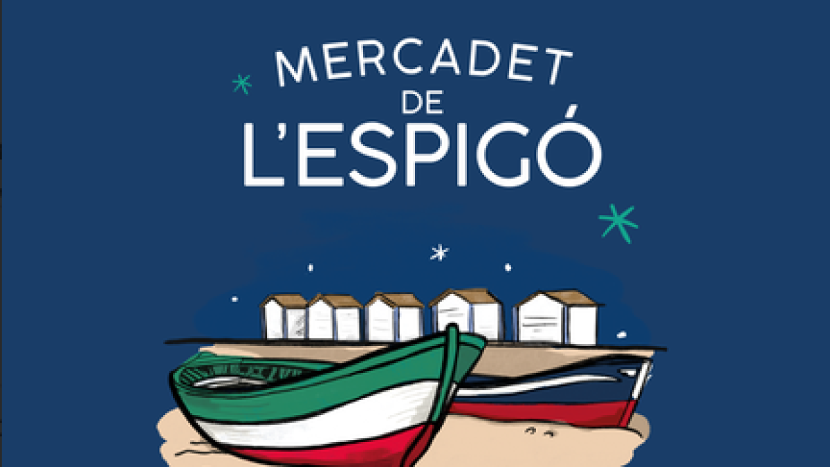 Cartell de la promoció del Mercat de l'Espigó de Salou.