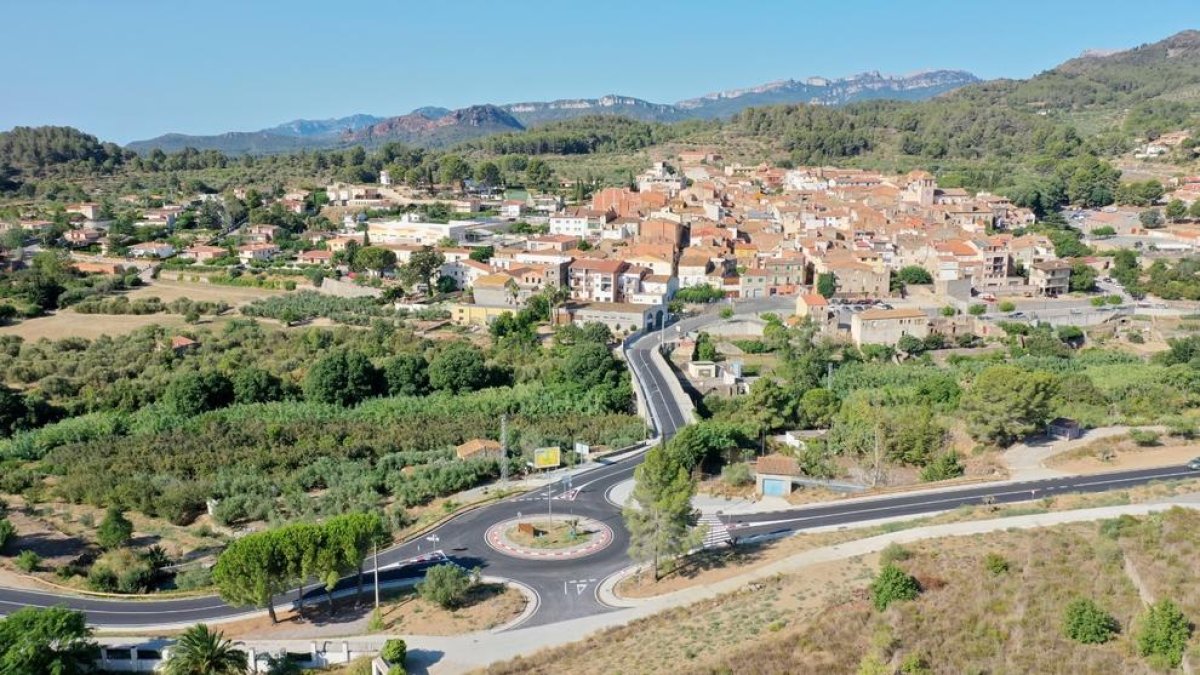 Imagen aérea del nuevo acceso.