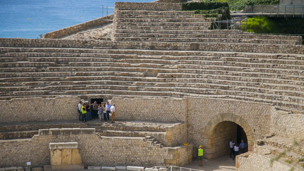 Imagen de archivo de las gradas del Anfiteatro, cerrado desde hace 4 meses.