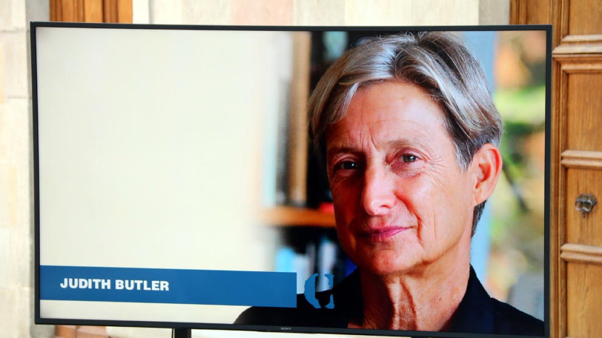 Una fotografía de la filósofa y activista feminista Judith Butler, Premio Internacional Cataluña 2021.