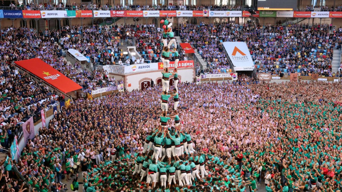 El 3 de 10 dels Castellers de Vilafranca.