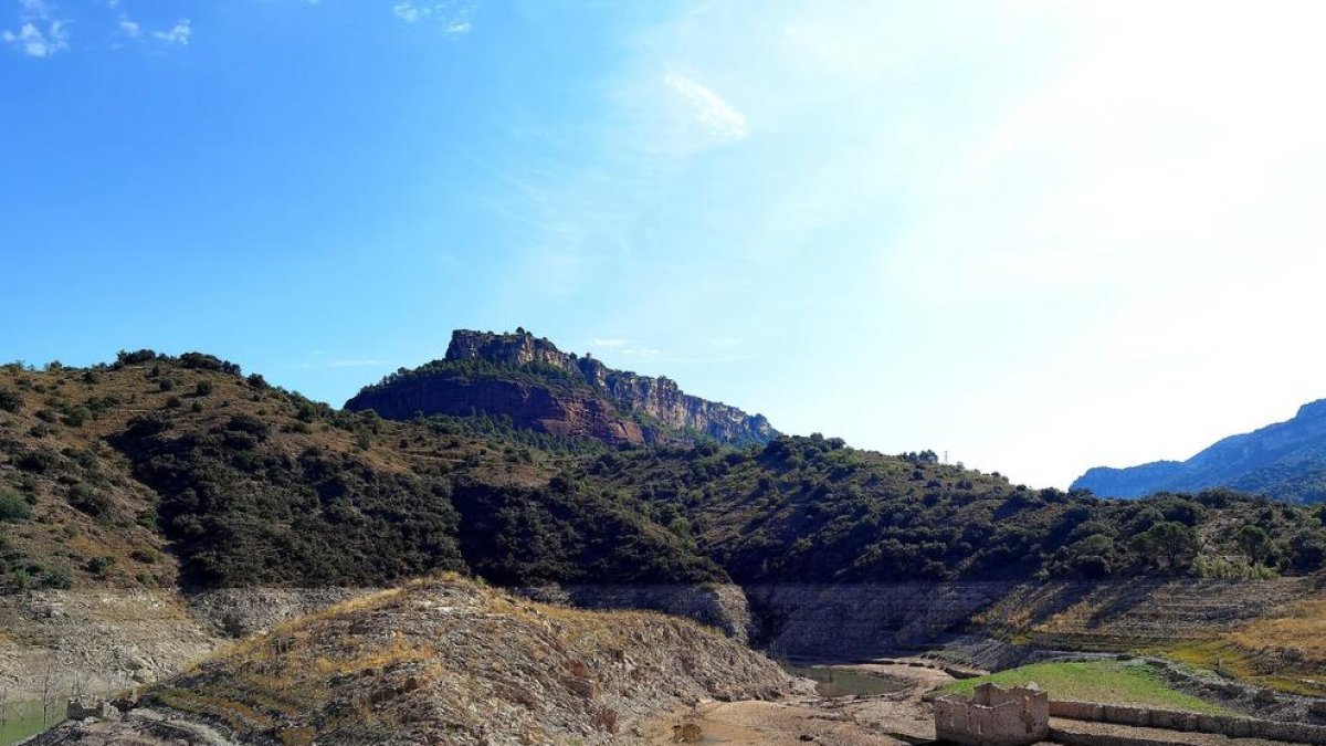 Imagen reciente del pantano de Siurana.