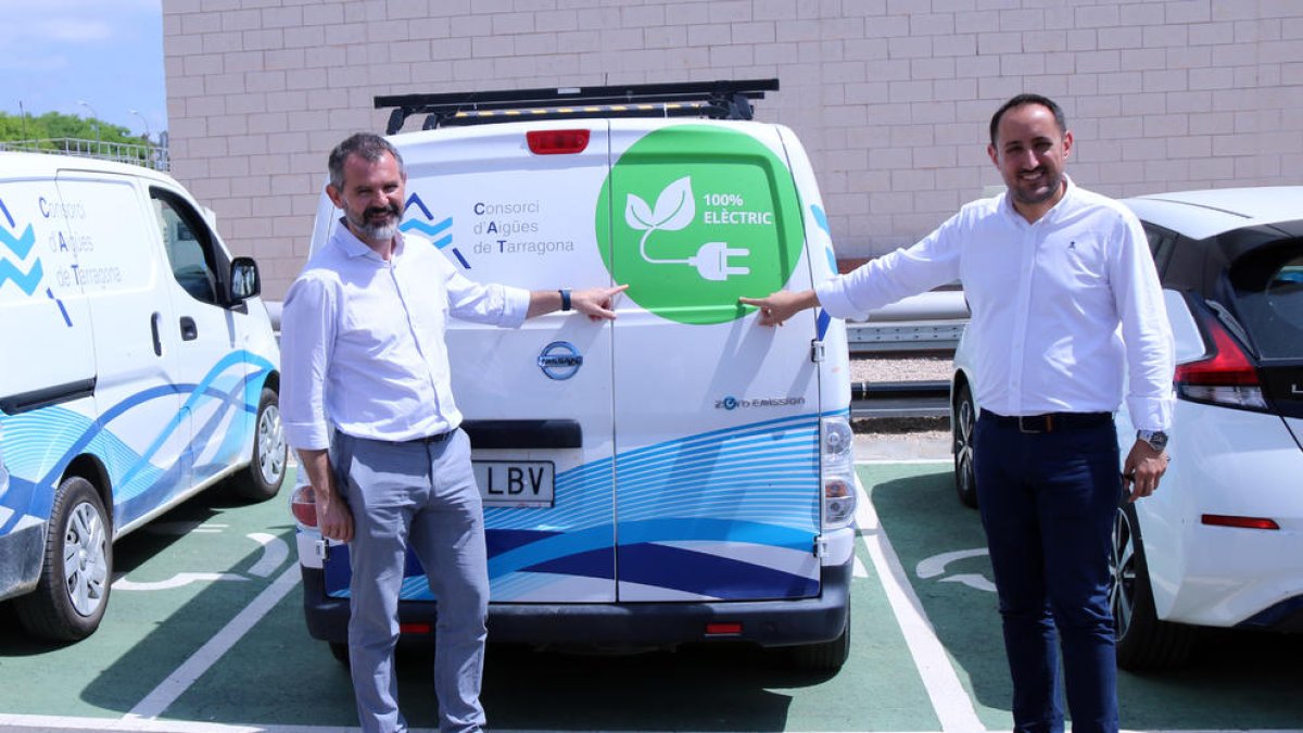 El presidente del CAT, Joan Alginet, y el jefe de innovación del CAT, Andreu Fargas.