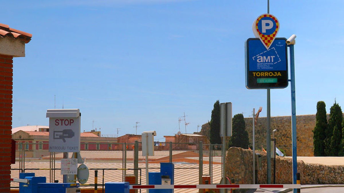 Imatge de l'aparcament municipal del passeig Torroja.