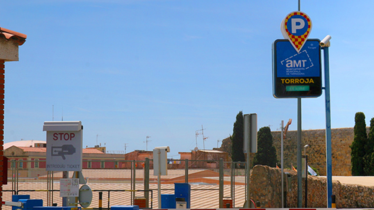 Imatge de l'aparcament municipal del passeig de Torroja de Tarragona.