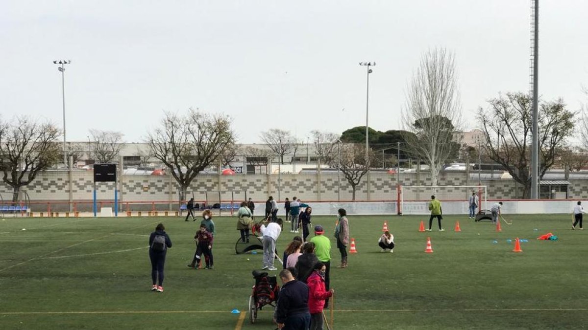 Imagen de la quedada deportiva de este viernes.