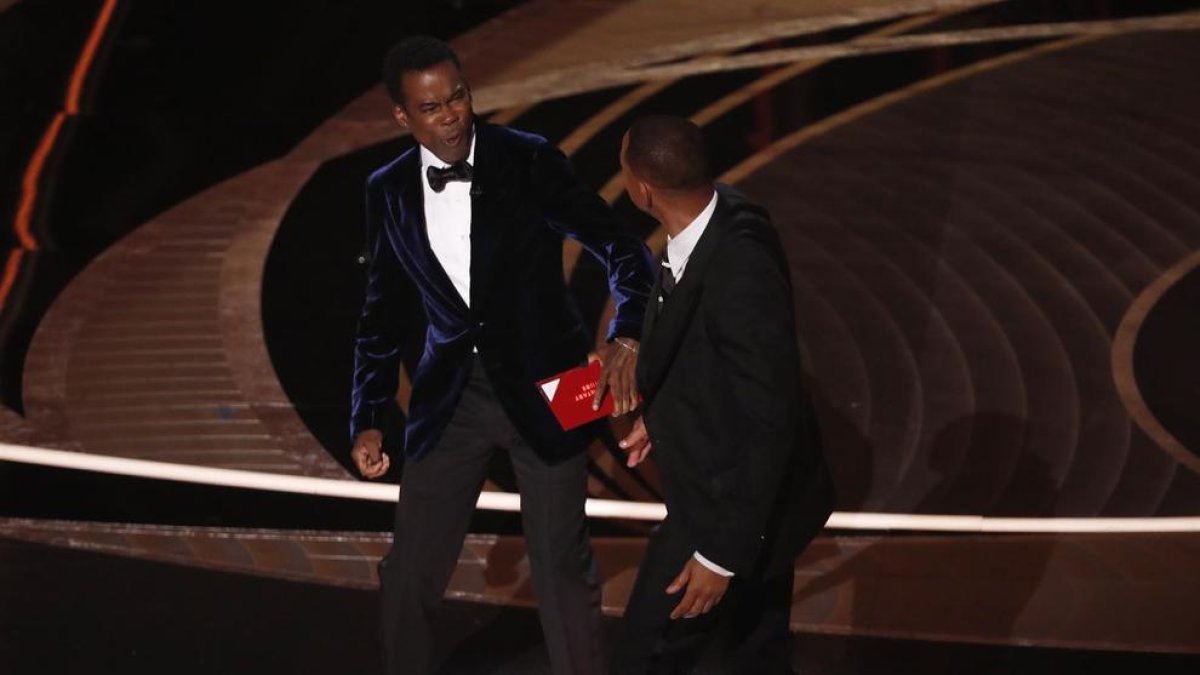 Moment de l'agressió de Will Smith a